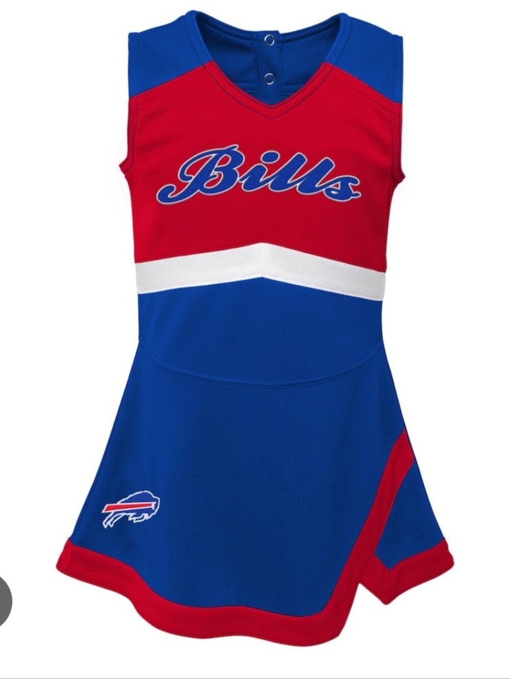 NFL Buffalo Bills Girls Cheer Dress in Red, Blue and White
